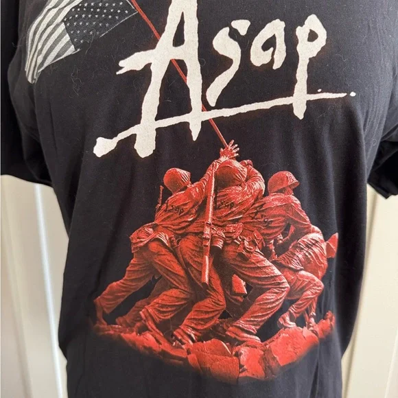 ASAP Black Graphic Concert T-Shirt 2012 New - Picture 4 of 5